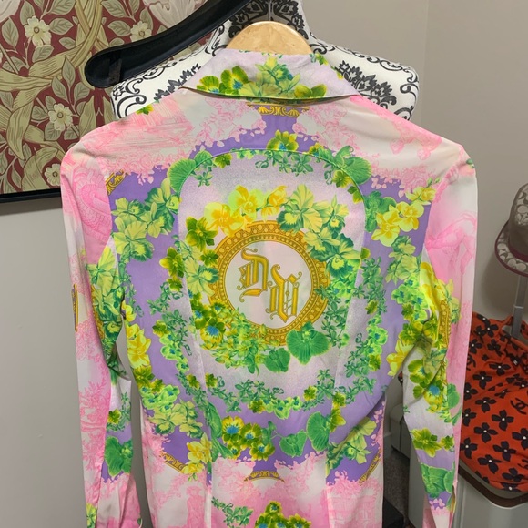 VERSACE - AUTHENTIC Multicolor Floral Shirt - Picture 5 of 8